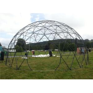 Wide Application Custom Event Geodesic Dome Tents With Clear Sidewall