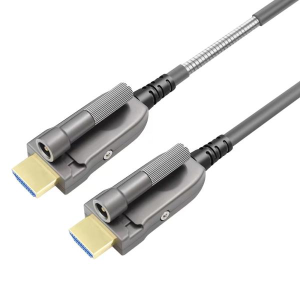 German Silicon Line Chip HDMI2.0 HD Cable 4K 60Hz Armored Optical Fiber Length