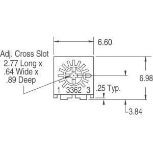 3362P-1-103LT 3362P-1-103TLF 3362P-1-103RLF 3362P-1-103 Potentiometers