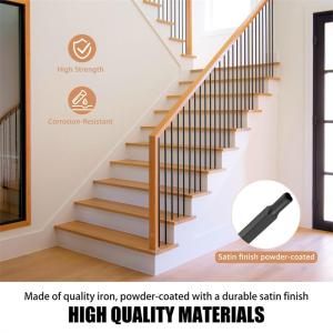 Design Security Art Forging wrought Iron Home Stair Balustrade