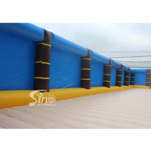 Outdoor Giant Inflatable Volleyball Court Bouncing Castle For Party Interactive