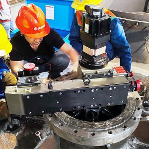 Quality High Accuracy Portable Facing Machine Flange Serration Machine 6 Inches for sale