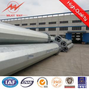 Galvanized Steel Electrical Utility Poles Outdoor 11.9m 940dan