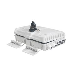 8 Core 12 Core Fibre Optic Cable Termination Boxes Holding Pole White Black