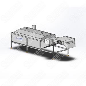 OEM Industrial Vegetable Blanching Machine Steam Heating Blanching Continuous