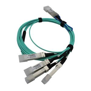 QSFP28 To 4x25G OM3 Active Optical Cable AOC 100G For Storage Area Networks