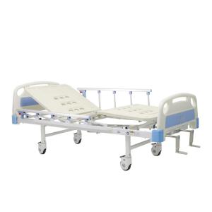Aluminum Alloy Guardrails Manual Crank Medical Hospital Bed With Noiseless