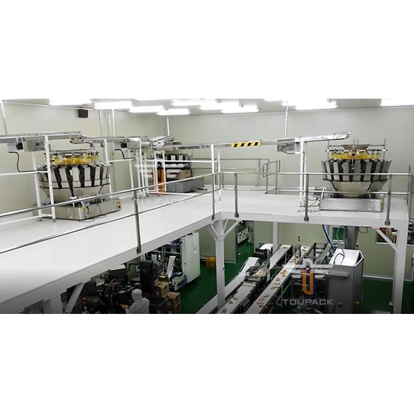 14 Heads Multihead Combination Weighing Packaging Machine SS316 For Puffed