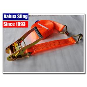 China Retractable Flatbed Ratchet Straps , 27ft Length Pull Down Ratchet Straps on sale