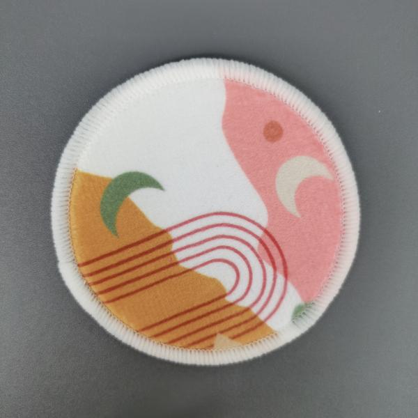 Buy Double Side Printed Reusable Makeup Remover Pad at wholesale prices