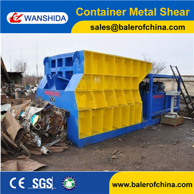 WANSHIDA Waste Scrap Steel Container Metal Shear Cutting Machine China