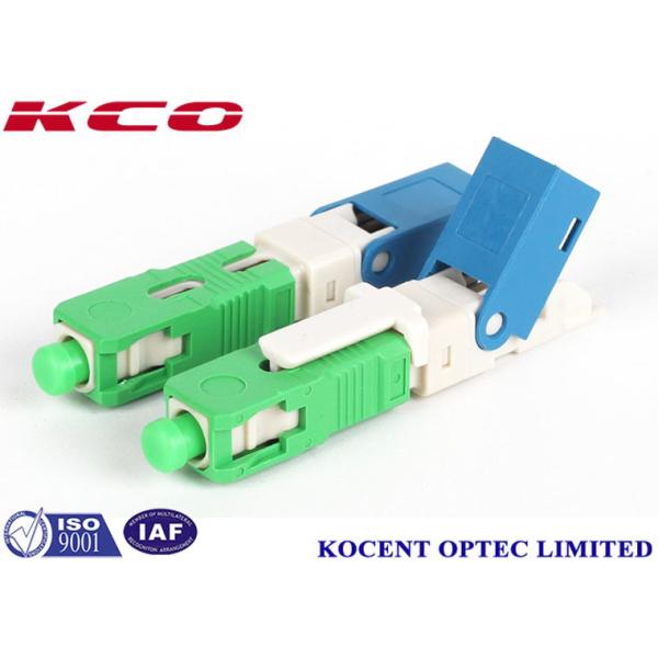 Buy Green 2.0mm 3.0mm FTTX SC APC Field Installable Fiber Optic Fast Connector with 0.2dB Insertion Loss at wholesale prices