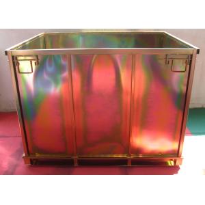 Warehouse Metal Storage Bins-storage metal folding container