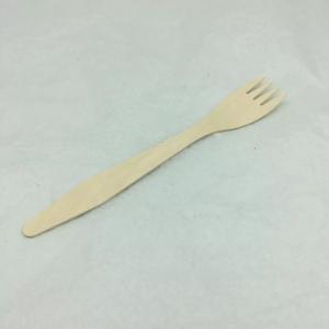 185 mm biodegradable recyclable disposable reinforced vintage wooden fork