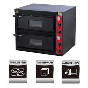 Stainless Steel Electric Pizza Bread Baking Oven PZ-02 Commercial Equipment 220