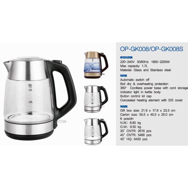 Smart App-Controlled Electric Glass Kettle for 220V/110V Fast Water Boiling