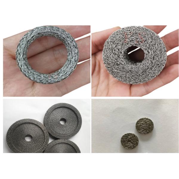 0.2mm Stainless Steel Compressed Knitted Wire Mesh Abrasion Resistance 1500r/min 110kg