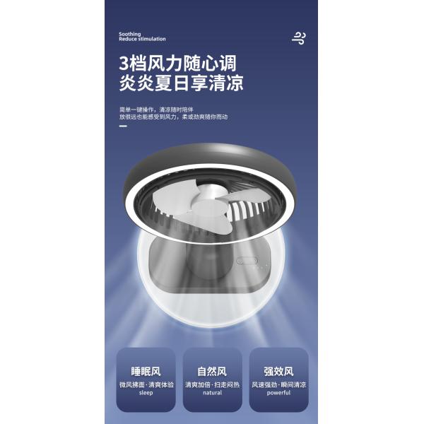 Private Mold NO 6-Inch Portable Electric Fan with USB Rotation and Rechargeable Battery