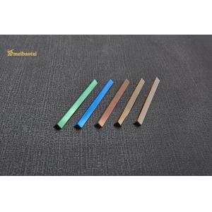 0.65mm Thickness Stainless Steel Tile Trim SS U V Profile Decorative With Color