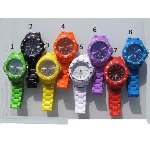 Silicone watch, silicone material, fashion design, japanese movement, 3atm water
