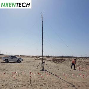 15m Mobile Telescoping Mast 10kg payloads Manual Crank Up Lifting