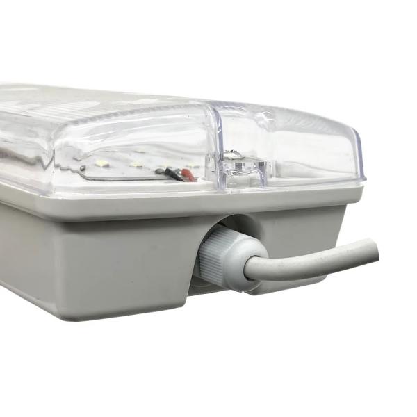 Emergency Led Lamps Manufacturer Supply Emergency Lighting Plastic Rechargeable Recessed IP65 Waterproof White Li-ion 60