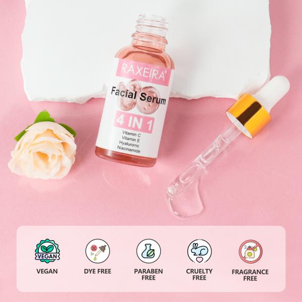 Natural Vitamin C E Serum With Niacinamide And Hyaluronic Acid / Organic Brightening Serum