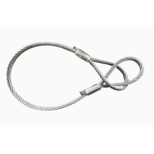 High Capacity Wooden Wheel Wire Rope Sling 2mm-28mm Diameter Galvanized