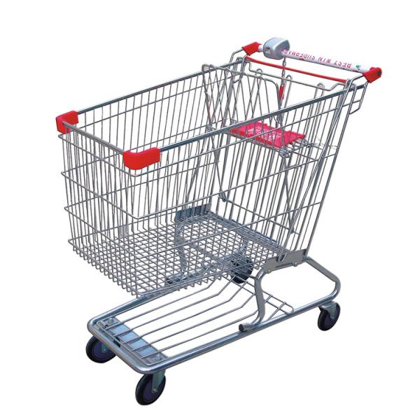 Buy 240L Shopping Trolley Cart Small Metal Grocery Mall Shopping With 5" Wheel at wholesale prices