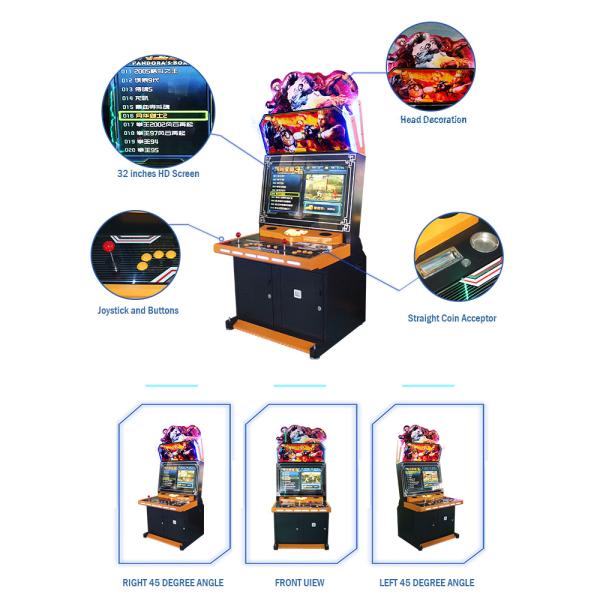 Classic Street Fighter Arcade Cabinet / Deluxe Grapple Street Fighter Arcade Machine 32 Inches