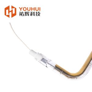 Gold Coated U-Shaped Halogen Heating Lamp 1100-2600C Filament