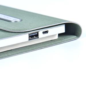 oEM PU Leather 2200mah Wireless Charging Notebook Power Bank