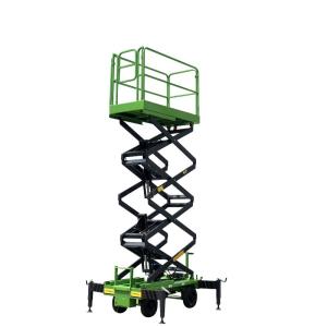 Manual Pushing Mobile Scissor Lift Working Height 8 Meters 500Kg Loading