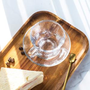 BPA Free Clear 150ml Classic Deluxe Glass Printed Cup