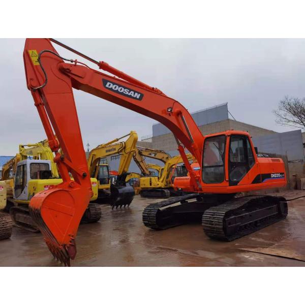 22 Ton Original Used Doosan DH220 Crawler Excavator With 0.5-1.18 m3 Bucket Capacity