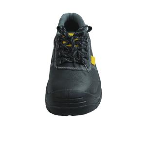 SHENGJIE Black Lace Up Closure PU Injection Safety Shoes For Ultimate Foot