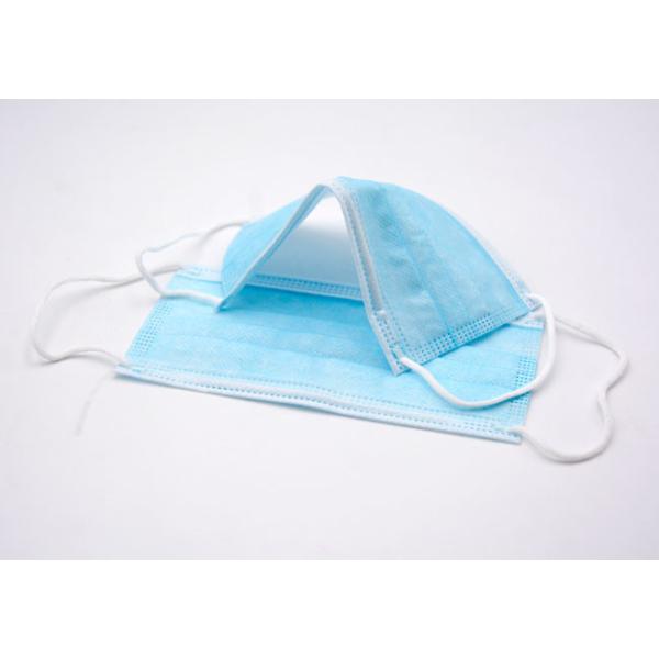 3 Ply Disposable Non Woven Face Mask Medical Lightweight Dust Proof For Adults