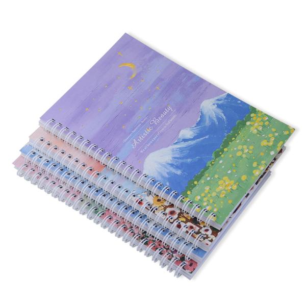 3D Printing Cover School Note Book for Student Spiral Binding 4 Colors Customized Design