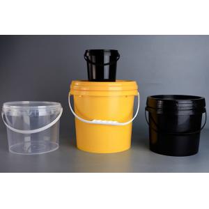 Quality Durable Circular Plastic Bucket with Screen Printing Technology for sale