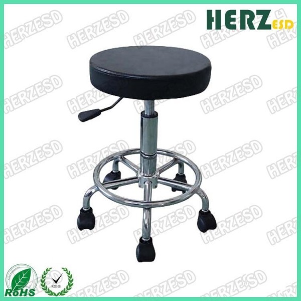 Buy Blue And Black ESD PU Foaming Leather Chair With Footrest at wholesale prices