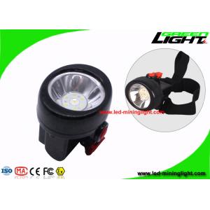 2.8 Ah Cordless LED Mining Headlamp With Black Color Light Weight