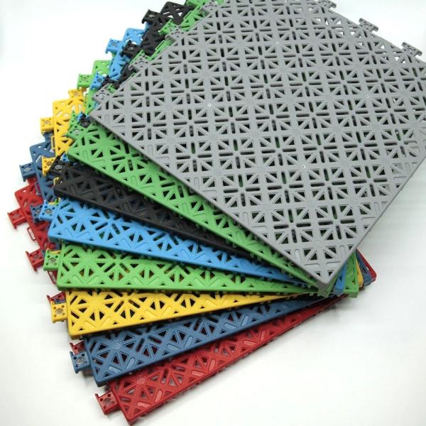 Buy 2500N Removable Indoor Sports Flooring Polypropylene Interlocking Tiles at wholesale prices