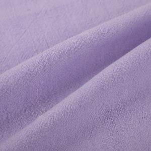 Solid Color Stonewashed Soft Plain Dyed Blend 30% Linen 70% Viscose Fabric for