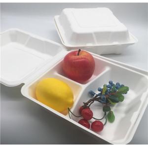 8 Inch 38g Clamshell Biodegradable To Go Containers