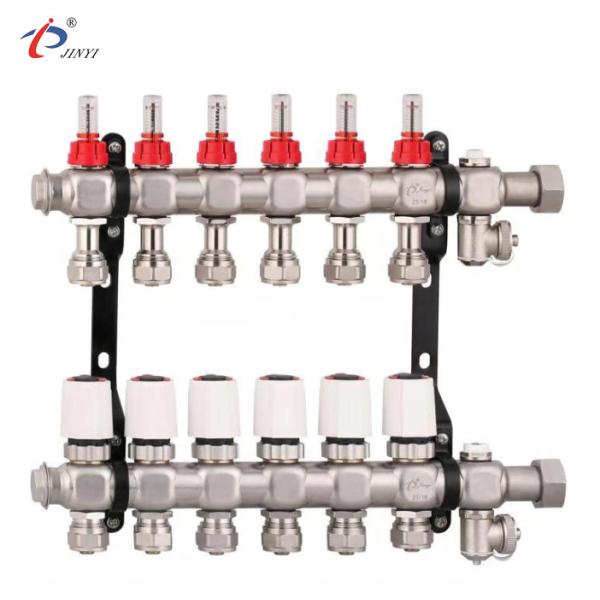 Buy SS304 1 Inch Main Part 50mm Branch Radiant Heat Manifolds at wholesale prices