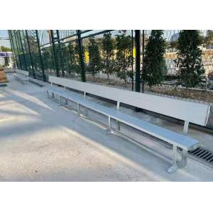 China Outdoor Fixed Permanent Grandstands Aluminum Bench With Backrest on sale
