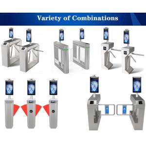 AI Sensing Face Recognition Turnstile Access Control System Aluminum Alloy