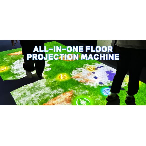 Mobile All-in-one Ground Projection Machine in operation