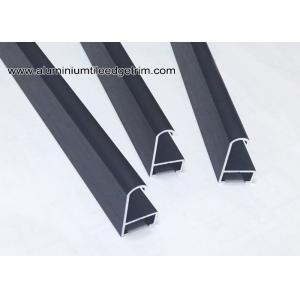 Curved Matt Black Aluminium Picture Frames With Brushed Effect