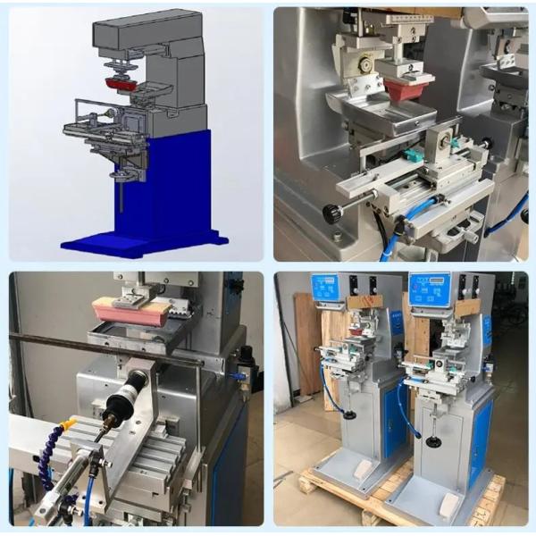 110V Tampo Pad Printer Machine 1 Color Pneumatic Roller Rotary
